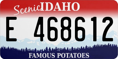 ID license plate E468612