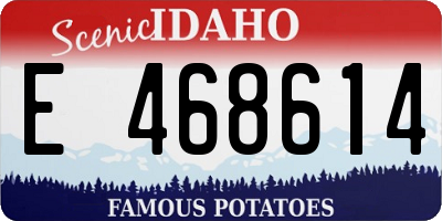 ID license plate E468614