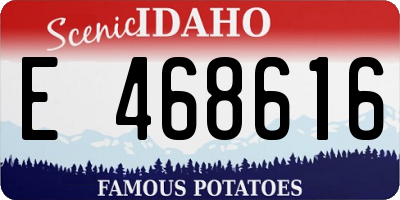 ID license plate E468616
