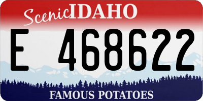 ID license plate E468622
