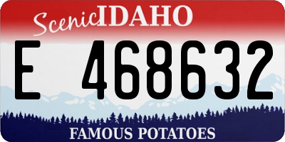 ID license plate E468632