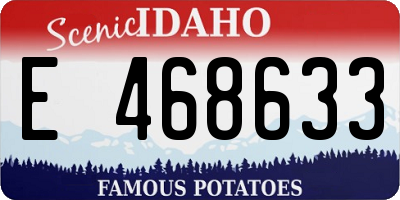 ID license plate E468633