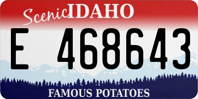 ID license plate E468643