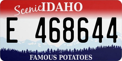 ID license plate E468644
