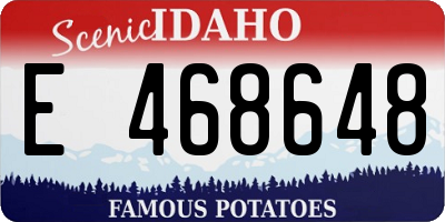 ID license plate E468648