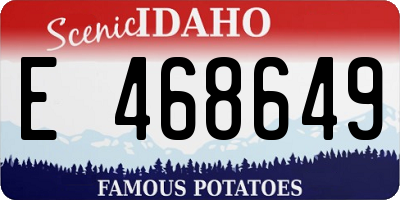 ID license plate E468649