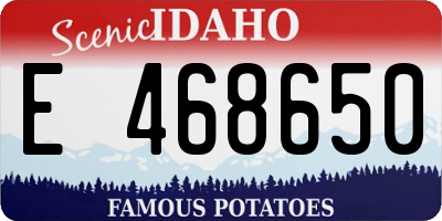 ID license plate E468650