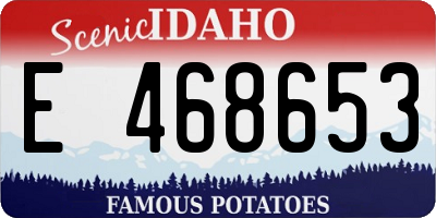 ID license plate E468653