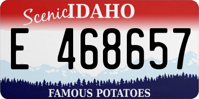 ID license plate E468657
