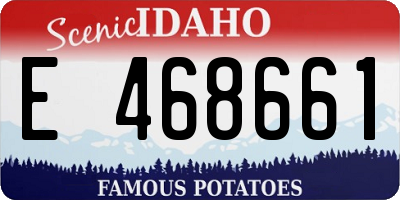 ID license plate E468661