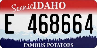 ID license plate E468664