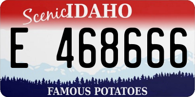ID license plate E468666