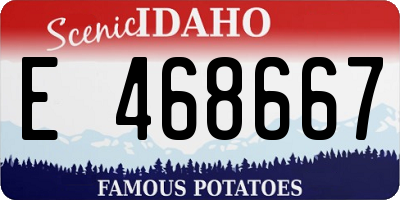 ID license plate E468667