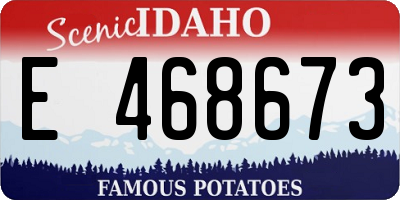 ID license plate E468673