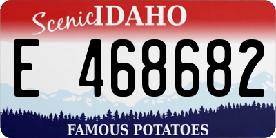 ID license plate E468682