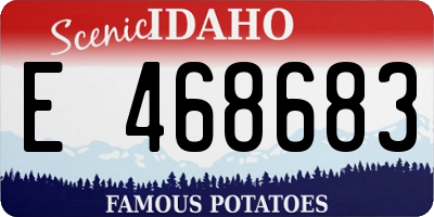 ID license plate E468683