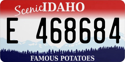 ID license plate E468684