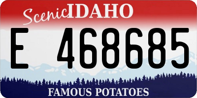 ID license plate E468685