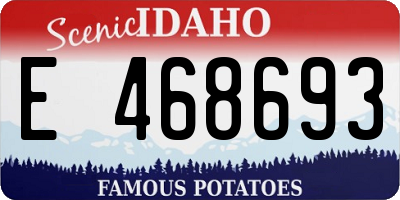 ID license plate E468693