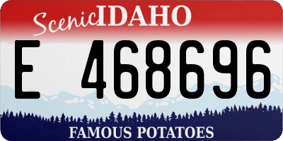 ID license plate E468696
