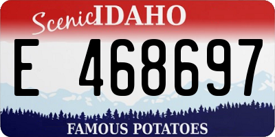 ID license plate E468697