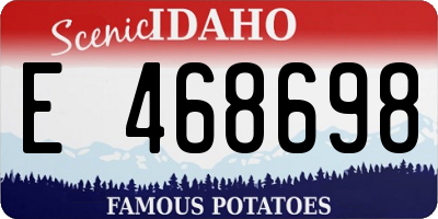 ID license plate E468698