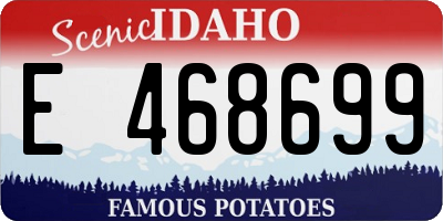 ID license plate E468699
