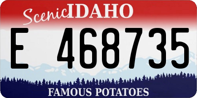 ID license plate E468735
