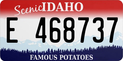 ID license plate E468737
