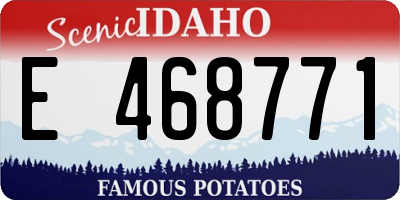 ID license plate E468771
