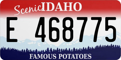 ID license plate E468775