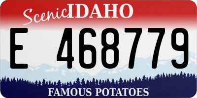 ID license plate E468779
