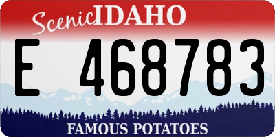 ID license plate E468783