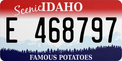 ID license plate E468797