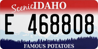 ID license plate E468808