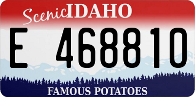 ID license plate E468810