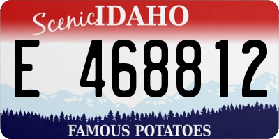 ID license plate E468812