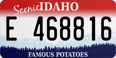 ID license plate E468816