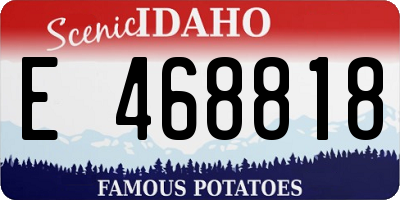 ID license plate E468818