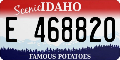 ID license plate E468820