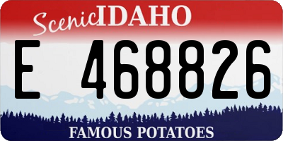 ID license plate E468826