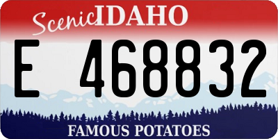 ID license plate E468832