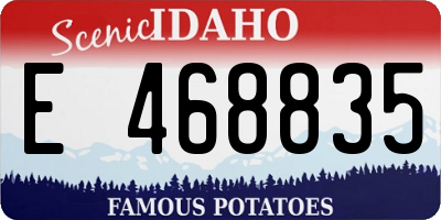 ID license plate E468835