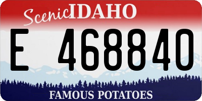 ID license plate E468840