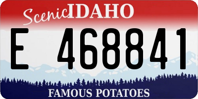 ID license plate E468841