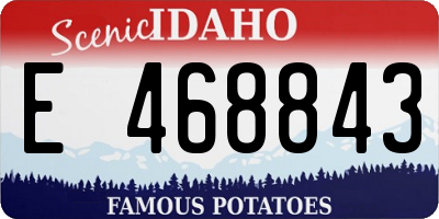 ID license plate E468843