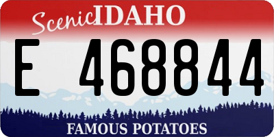 ID license plate E468844