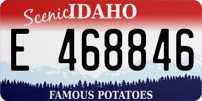 ID license plate E468846