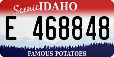 ID license plate E468848