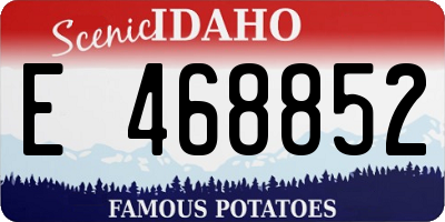ID license plate E468852